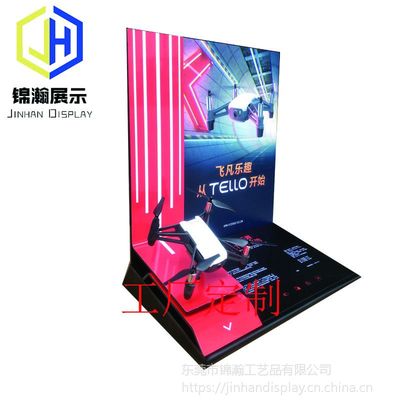東莞錦瀚展示設計 大疆產(chǎn)品亞克力展示體驗臺的匠心制造工廠